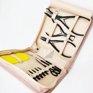 Ensemble professionnel tout-en-un pour coiffeur, extensions de cheveux, acier inoxydable pour aiguilles, ciseaux, pinces, perles en plastique, beauté - Product Image 6