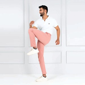 Gingtto personalizado al por mayor Chinos pantalones de vestir hombres en Stock Skinny Chino hombres pantalones Gabiting Chino pantalones hombres - Product Image 4