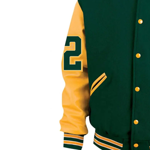Gran oferta, chaqueta de béisbol Letterman, nueva moda, toalla de cuero de alta calidad, bordado, diseñador, chaqueta universitaria de invierno personalizada - Product Image 3