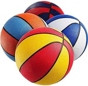 Ballon de basket gonflable en caoutchouc pour enfants, promotion de haute qualité, entraînement en intérieur, Mini ballon de basket-ball en PVC personnalisé pour jeunes