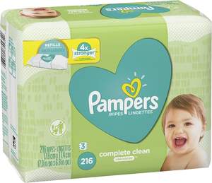 Lingettes humides pour bébé Pamper Harmonie Aqua Cotton, ménage, en vente - Product Image 5