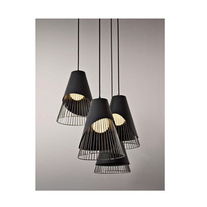 Hot Sale Hanging <b>Light</b> <b>Decorative</b> Pendant Lamp E27 Modern Retro Handmade Metal Cane Shade LED Polished Finish Cable <b>Light</b> - Product Image 3