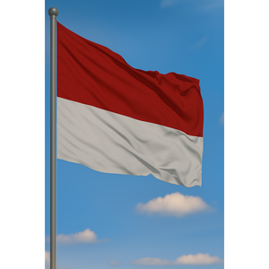 Customizable Indonesian Outdoor <b>Flag</b> Digital Printed Satin Cotton Plastic Silk Pennant Aluminum <b>Pole</b> <b>for</b> Automotive Insurance - Product Image 3