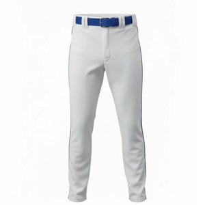 Ensemble de Tenue de Cricket Sublimée pour Hommes à Forte Demande |   Maillot bleu roi avec motif ondulé jaune, blanc et turquoise et pantalon blanc - Product Image 4