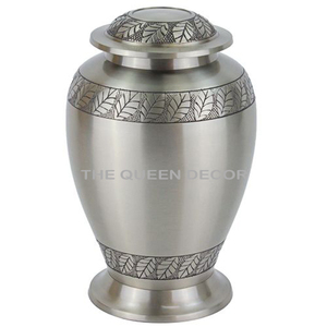 Best Selling Wholesale Cremation Urns Customized Design Brass <b>Engraved</b> Black Gold Finish Human Pets Ashes Funeral Keepsake - Product Image 4