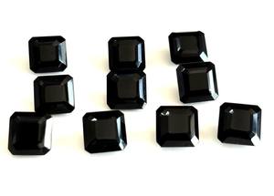 Natural 10mm Asscher Cut Black Onyx Calidad AAA-Piedra preciosa suelta para la fabricación de joyas - Product Image 6