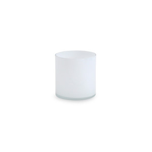 VCY0505WT - Florero cilíndrico de vidrio blanco - 5 x 5 - Product Image 2
