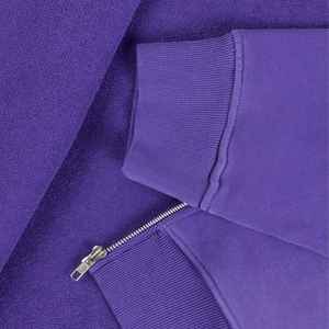 Sweat-shirts à capuche pour hommes de qualité supérieure, brodés, à fermeture éclair, imprimés, streetwear personnalisé, style décontracté, épaules tombantes, surdimensionnés, 100% coton - Product Image 4