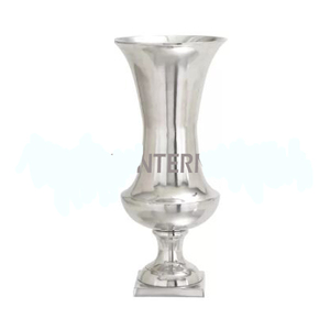 Juego de 2 Macetas Modernas de Metal para Interiores, Floreros Decorativos Altos para Decoración del Hogar y Oficina, Venta al por Mayor - Product Image 1