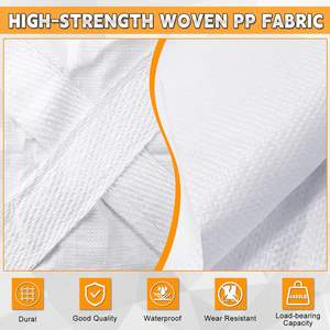 Bolsa a granel FIBC tipo Ton Bag, duradera, de fondo plano, con doble correa de sujeción, de material plástico para construcción, cemento y materiales de construcción. - Product Image 4