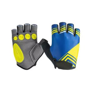 2025 tendance Sports de plein air demi-doigt cyclisme gant Sublimation impression anti-dérapant cuir Fitness gants du Pakistan - Product Image 6