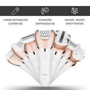 Épilateur Électrique Rechargeable USB Humide/Sec Sans Fil pour Femme – Rasoir et Tondeuse pour l'Épilation du Visage, du Corps et des Jambes - Product Image 4