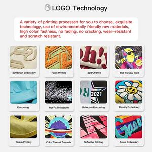 Personalizado de alta calidad impreso logotipo 100% algodón de gran tamaño en blanco liso Casual de talla grande patrón sólido tejido de punto camiseta de los hombres - Product Image 5