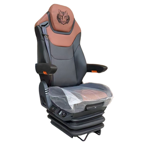 مقعد سائق شاحنة هوائي بتعليق هوائي قابل للتعديل من الجلد بخصم رائع، مزود من مصنع صيني - Product Image 1