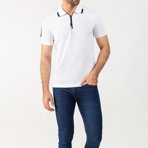 100% coton fait tenue décontracté à manches courtes coupe régulière hommes Polo/Direct usine fait respirant matériel hommes Polo - Product Image 1