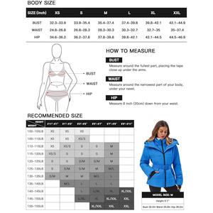 Chaquetas de esquí para mujer hechas a medida con capucha, forro térmico con cremallera completa, material resistente al agua para esquiar y uso al aire libre - Product Image 6