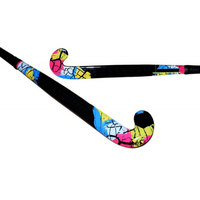 Bâton de hockey sur gazon personnalisable avec logo couleur, taille enfant/jeune, haute qualité, matériau carbone durable, marque rouge, sport de plein air