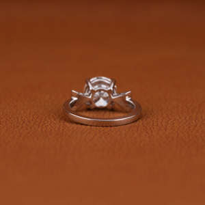 Luxury <b>Custom</b> Men's Round Cut Lab Grown Diamond Engagement <b>Ring</b> 14KT Solid Gold Solitaire Setting Certified Diamond <b>Ring</b> - Product Image 4