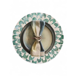 Sets de table ronds en nacre pour la distribution en gros Décoration de table naturelle en provenance du Vietnam - Product Image 2