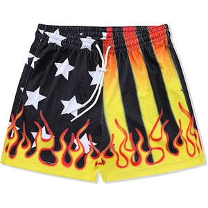 Ystar Wholesale Custom Logo Casual Style Quick Dry Printing Fashion Digital Print <b>Men</b> <b>Mesh</b> <b>Shorts</b> - Product Image 1