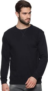 Sweat-shirts à col rond pour homme, 250g coton + polyester, 6 couleurs, coupe-vent, écologiques, logo personnalisé - Product Image 2