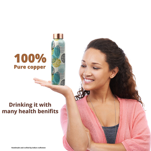 100% Pure Copper <b>Water</b> <b>Bottles</b> Premium Packaging Customize Printed Design <b>for</b> Adults <b>Kids</b> - Product Image 4