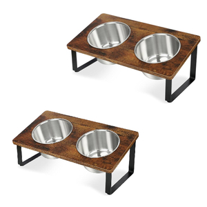 Assiettes de dîner en bois massif naturel de qualité supérieure Design de style campagnard pour bols et mangeoires pour animaux de compagnie-Export Seller - Product Image 6