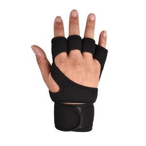 Guantes de Fitness para ejercicio de levantamiento de pesas de gimnasio de alta calidad para deportes al aire libre aplicables hechos de cuero - Product Image 1
