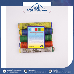 ธงสวดมนต์ทิเบต,ธงชาวพุทธผ้าฝ้ายคุณภาพสูง - Product Image 6