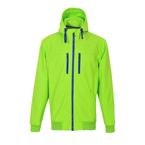 MESS SPORTS Veste matelassée d'hiver à capuche avec fermeture à glissière Doublée en coton Style décontracté unisexe - Product Image 1
