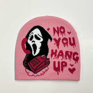 2025 New Arrival Fashionable Hand Knitted Winter Beanie 100% Wool Solid Pattern Customized Color Low Price OEM Serviced - Product Image 4