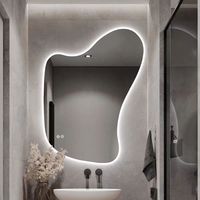 Miroir mural spécial avec lumières LED pour salle de bain, lavabo, chambre à coucher, coiffeuse