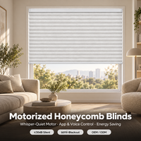 Stores alvéolaires motorisés intelligents Tuya WiFi, stores cellulaires personnalisés semi-occultants, protection UV, isolation thermique pour fenêtre