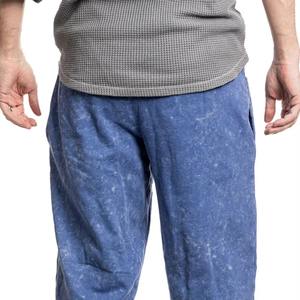 กางเกงวอร์มผ้าฟลีซสำหรับผู้ชายกางเกงสำหรับวิ่งแนวสตรีทแวร์ผ้าคอตตอนซีดจาง - Product Image 4