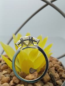 Joyería fina de oro amarillo sólido de 10K, anillo de compromiso de diamante de corte esmeralda cultivado en laboratorio blanco de 2,5 CT, conjunto de boda con certificado GIA - Product Image 6