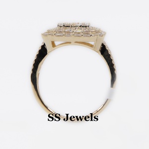 Luxe hommes 925 argent Sterling Hip Hop Champion anneau carré Moissanite et plein glacé Baguette diamant élégant Halloween bijoux - Product Image 2