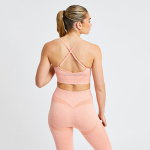 Conjunto de Yoga de 2 Piezas de Tela Inteligente de Alta Calidad Personalizado para Mujer con Logotipo Frontal, Ropa Deportiva de Cintura Alta, Ropa Activa para Gimnasio y Fitness - Product Image 3