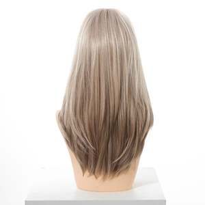 Sierra C-DWY MiraScalp Mid-Length Straight <b>Brown</b> Synthetic <b>Wig</b> High Quality Heat Resistant Fiber Glueless with Light <b>Brown</b> Lace - Product Image 3