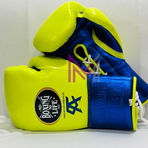 Guantes de Boxeo de Piel de Vacuno de Primera Calidad, Fabricación de Fábrica, Tendencia Superior, Sin Boxeo No Hay Vida, Ideales para Entrenamiento de Sparring en el Gimnasio - Product Image 4
