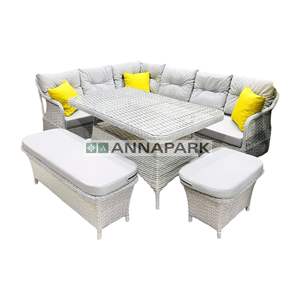 Annapark Marbella Rattan Balcón Jardín Esquina Juego De Asientos - Product Image 3