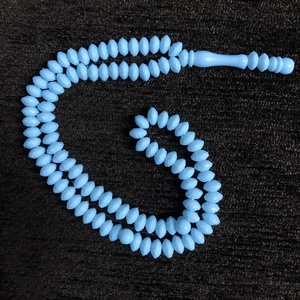 Rosario Musulmán Azul Celeste al por Mayor, Cuentas de Oración Islámicas Facetadas, Tasbih, Misbaha, Color Personalizado - Product Image 3