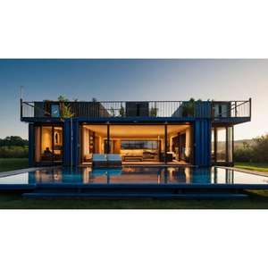 บ้านตู้คอนเทนเนอร์เหล็กพรีเมียม |   บ้านโมดูลาร์อายุการใช้งานยาวนานพร้อมสารเคลือบป้องกันการกัดกร่อน - Product Image 4