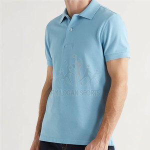 Polos de couleur unie pour hommes, à votre propre Logo, de bonne qualité, - Product Image 1