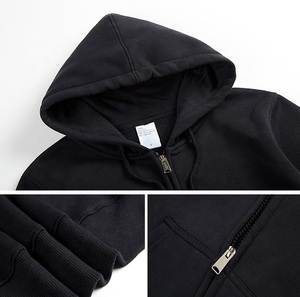 Sudaderas con cremallera Bajo MOQ Fabricante al por mayor Suministro directo de fábrica Sudaderas con capucha con cremallera para hombres en blanco Premium - Product Image 5