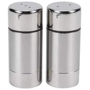 Vente en gros ensemble salière et poivrière en acier inoxydable Vaisselle OEM Distributeur d'herbes aromatiques et d'épices en vrac avec logo personnalisé en option - Product Image 5