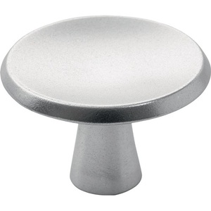 Hermeta Cast Aluminum Furniture <b>Knob</b> 3751 <b>Silver</b> Anodized with M4x25 mm Screw - Product Image 1