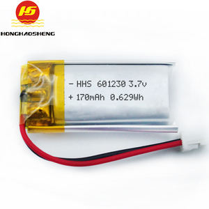 סוללת ליתיום פולימר נטענת בהתאמה אישית סיטונאית מהמפעל <span class=keywords><strong>3.7v</strong></span> 601235 200mah סוללת ליפו <span class=keywords><strong>3.7v</strong></span> סוללת ליתיום פולימר - Product Image 2