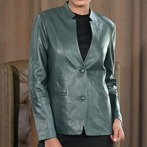 Vintage Leather Jacket <b>Zipper</b> Washed High Street Style Wholesale Price Hot <b>Sale</b> Optimized <b>for</b> Winter Wear 2025 New Arrival - Product Image 2