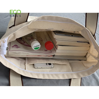 Logo personnalisable réutilisable coton toile fourre-tout sac à provisions écologique sac à bandoulière poche pour lettre emballage cadeau Promotion