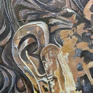 ภาพวาดสีน้ำมันบนผืนผ้าใบแคนวาสรูปพระพุทธเจ้าขนาด39x39นิ้วศิลปะตกแต่งผนังแบบดั้งเดิม100% - Product Image 5